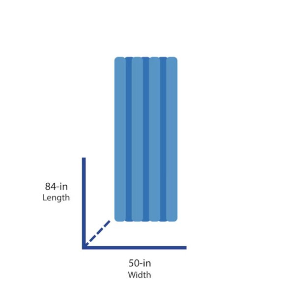 Origin 21 84-in White Geometric Light filtering Top tab Single curtain panel - Picture 6 of 8